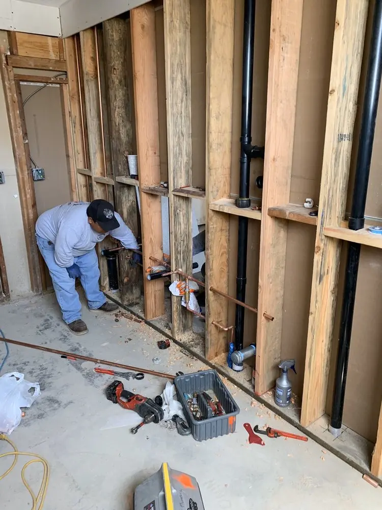 Commercial rough-in plumbing for Gas Line Repair in Conant